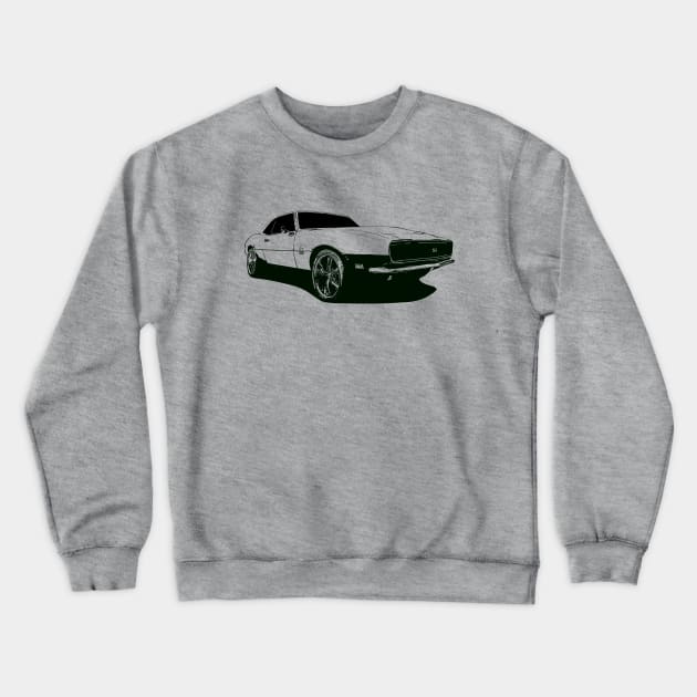 1968 Chevy Camaro RS/SS Crewneck Sweatshirt by mal_photography